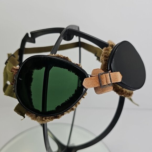 WWII 1942 US Original Foster Grant Snow Or Aviator GOGGLES Rare Amazing Set - Picture 1 of 15